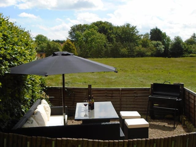 An outdoor seating area.
