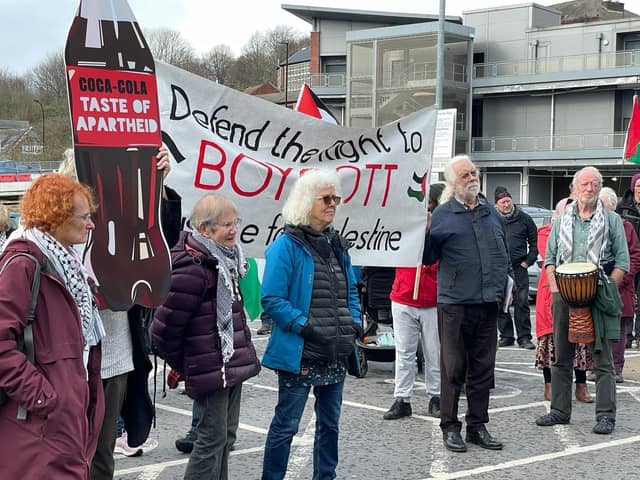 Palestine protest outside Tesco store on Spital Hill, Sheffield on Saturday, February 17. Picture: Sheffield Palestine Coalition Against Israeli Apartheid