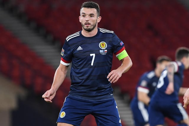 His pressing from midfield helped Scotland stay on the front foot.