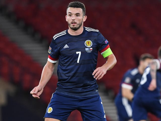 His pressing from midfield helped Scotland stay on the front foot.