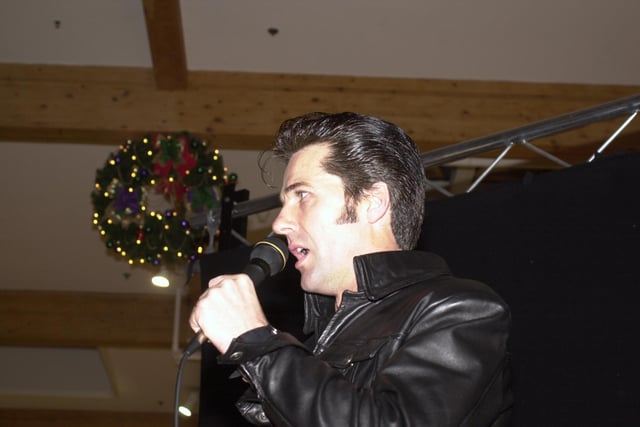 The 2002 Christmas lights switch on in the Kingdom Centre, Glenrothes (Pic: Fife Free Press)