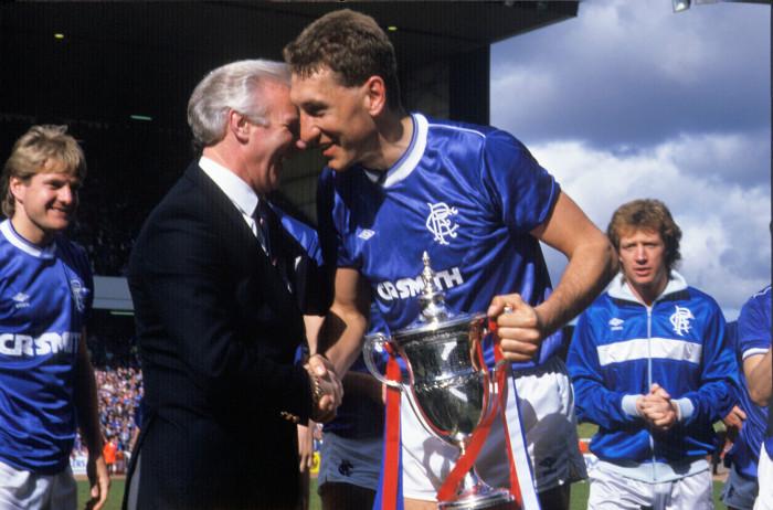 Appointed captain upon arriving under Graeme Souness, Butcher lifted three league titles as captain.