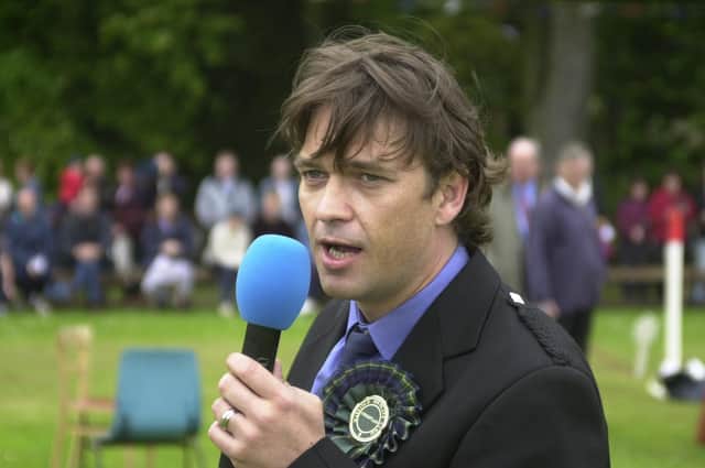 Fife born actor Dougray Scott was the chieftain at Markinch Highland Games in 2002