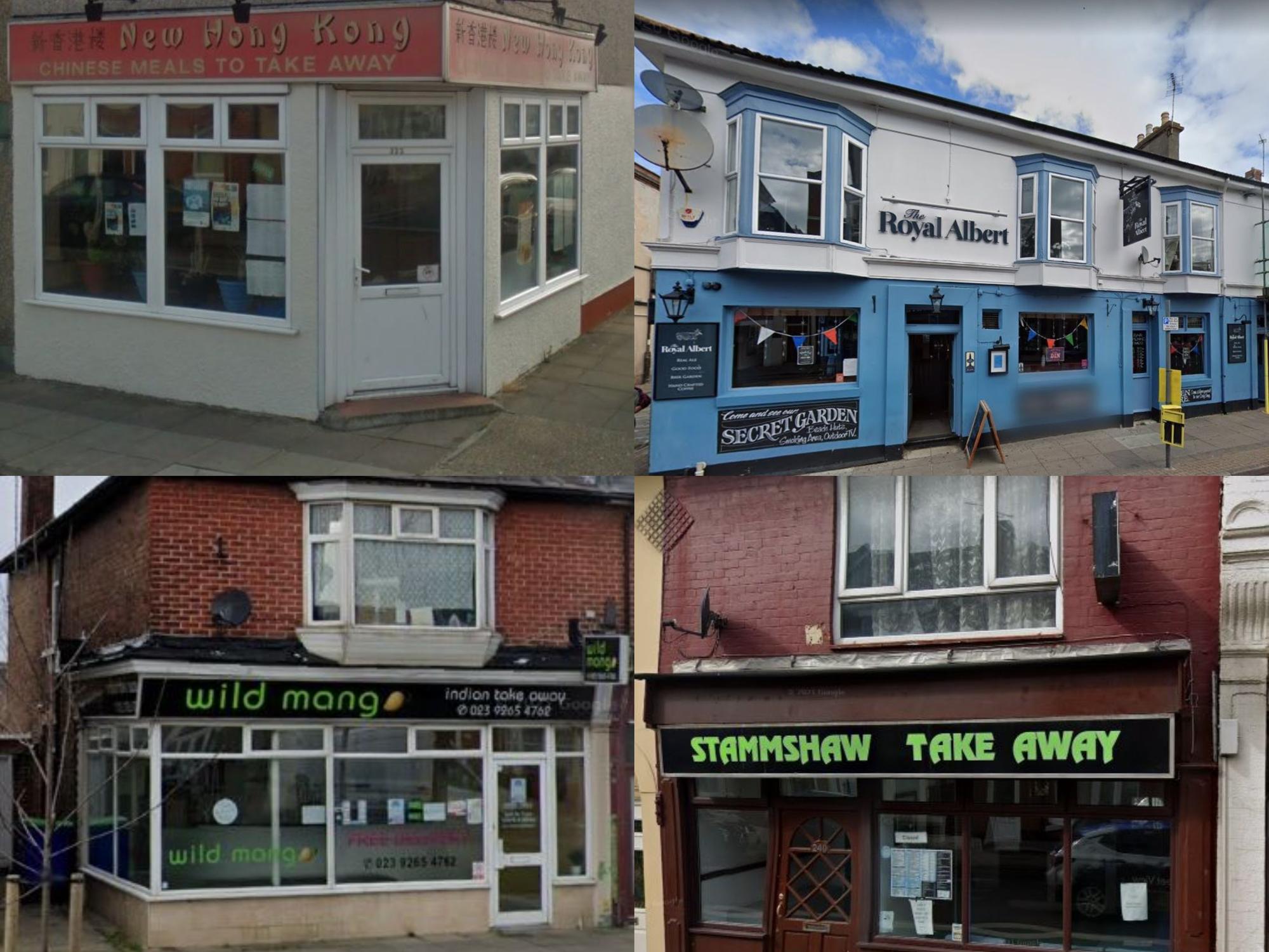 Here are the most recent food hygiene ratings in Portsmouth.