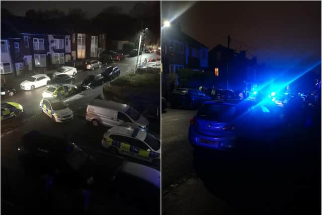 South Yorkshire Police officers responded to a disturbance in Page Hall just after midnight
