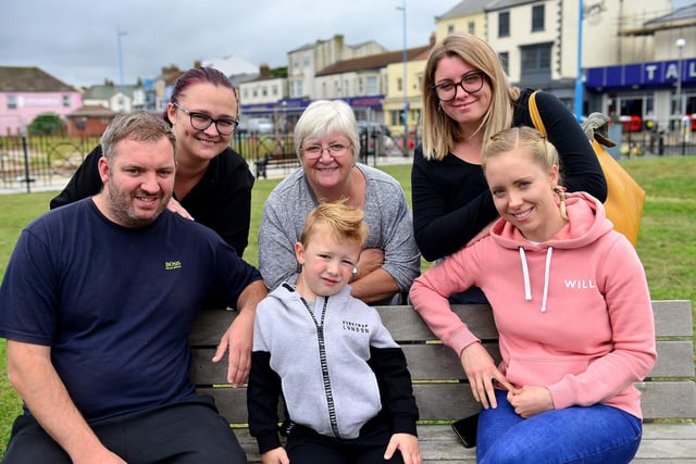 The Parks family from Middlesbrough enjoying their day out at Seaton Carew.