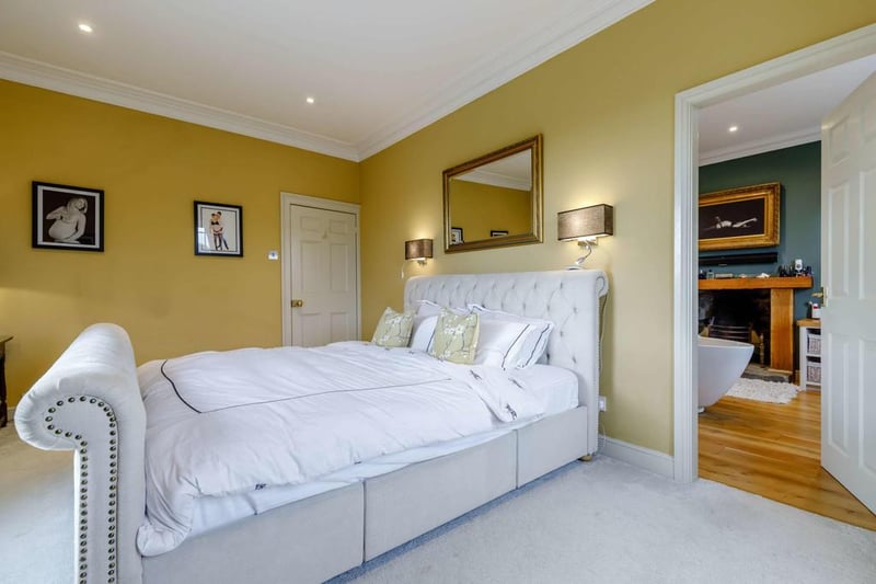 The principal bedroom has elegant coving and a newly fitted ensuite bathroom with free standing bath.