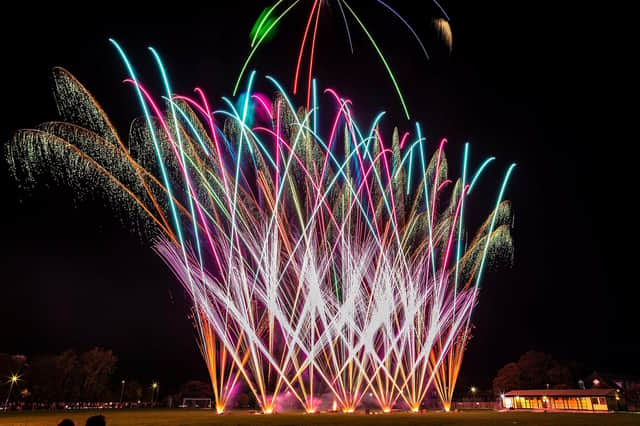 The fireworks at HMS Sultan in Gosport last night. Picture: Mike Cooter