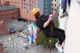 Rebecca discovered a head for heights with the St Luke's abseil
