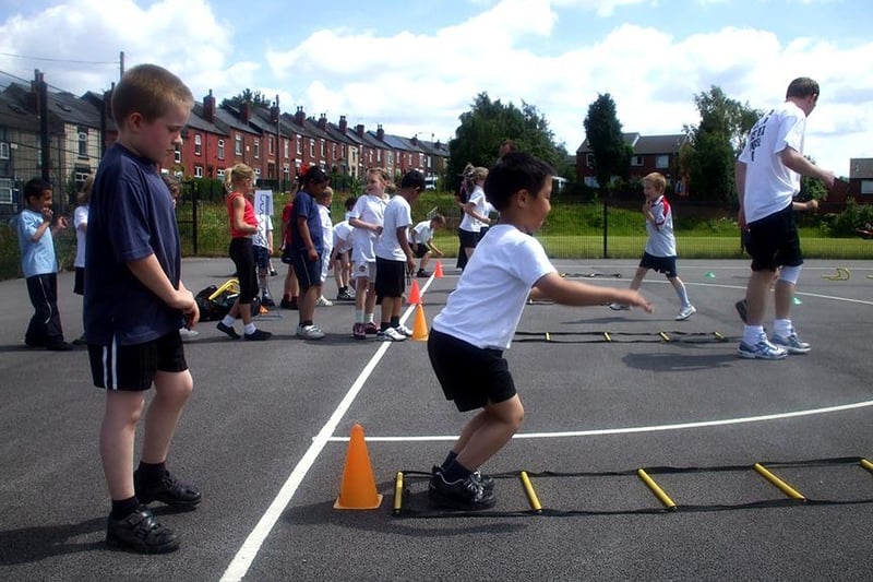 Approximately 300 children participated in the Ann's Grove Primary School’s sports day, organised and delivered by Sheffield FC’s community coaches (July 2008)