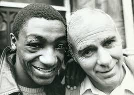 With Herol 'Bomber' Graham in 1987. Ingle led the middleweight to European Champion titles.