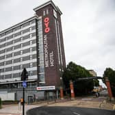 The OYO Metropolitan Hotel on Blonk Street, Sheffield, where five-year-old Mohammed Munib Majeedi fell to his death from a window on August 19 (Photo by Christopher Furlong/Getty Images)