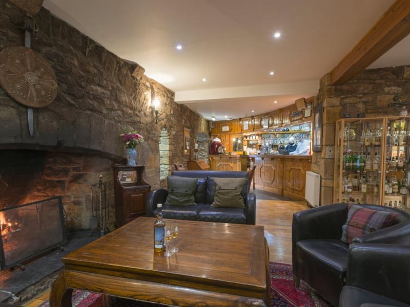 Bar - walls are original 15th century stonework.