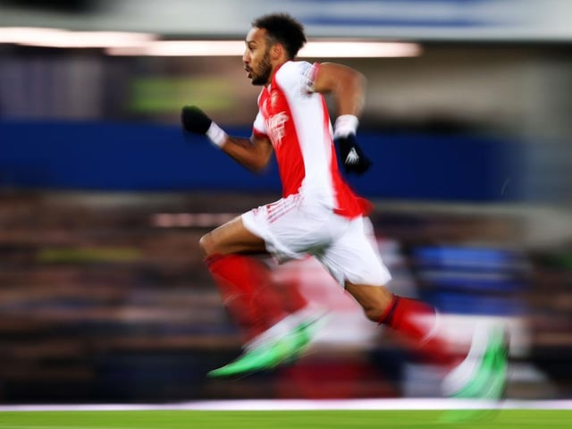 Barcelona are reportedly eyeing a January swoop for Pierre-Emerick Aubameyang amid uncertainty over the striker's future at Arsenal. (Independent)
(Photo by Naomi Baker/Getty Images)