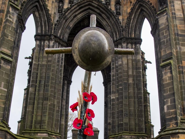 A few veterans were able to join in the virtual service at the Garden of Remembrance