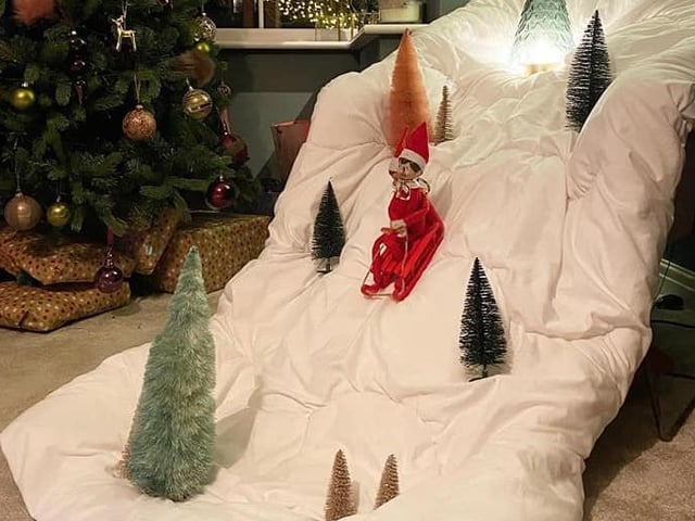 This elf is hitting the slopes. From Bekki Ashford-Bell.