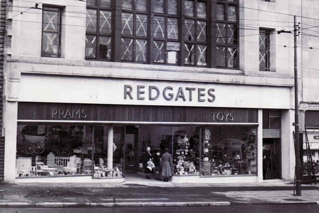 Redgates toy shop, Sheffield in December 1954.