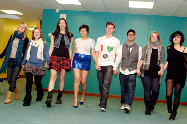 Pupils from Holgate School took to the catwalk and put on a fashion show in aid of Breast Cancer research.