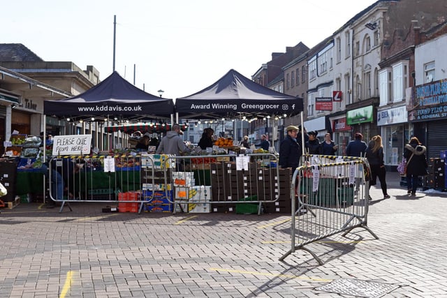 Market Place, Doncaster. Picture: NDFP-24-03-20 Donc Town 3-NMSY