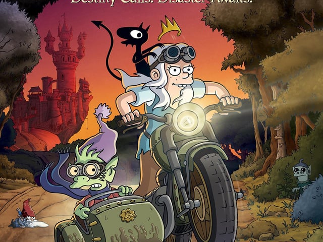When you've made legendary animated shows such as The Simpsons and Futurama, you'd pretty much a animated series legend. Disenchantment is an American adult satirical fantasy animated sitcom created by said legend Matt Groening, especially for Netflix.