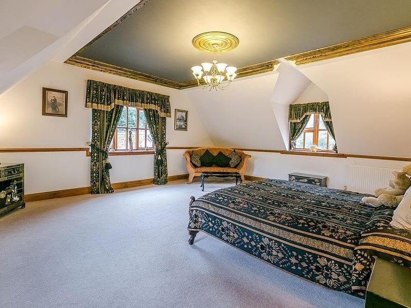 A third large and uniquely designed bedroom. Bright and spacious.
