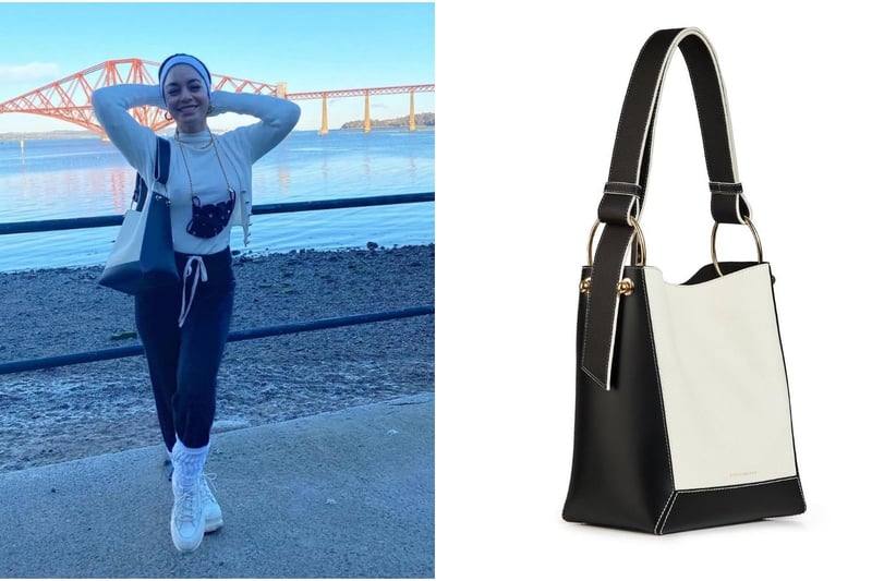 She was also spotted wearing a bag created by Edinburgh-based designer, and a favourite of Meghan Markle and Kate Middleton, Strathberry