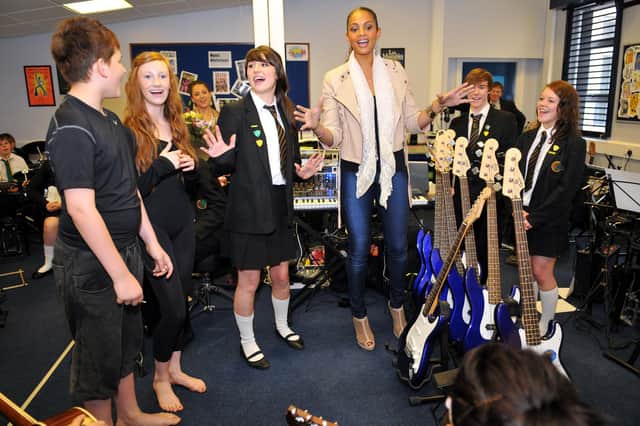 Alesha Dixon singing in the "Boom Room" with Manor College of Technology pupils in 2011. What are your memories of this great day?