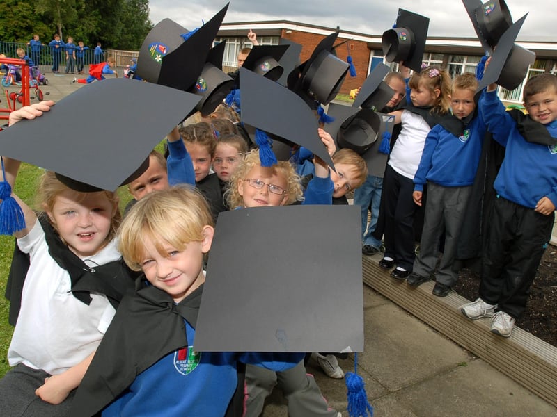 Graduation time at Albert Elliott Primary School in 2008.