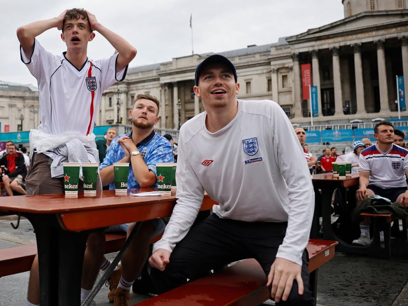 Following their 2-0 win over Germany, England now progress to the quarter finals of the tournament, with all last eight games being played over 2-3 July 2021 (AFP via Getty Images)