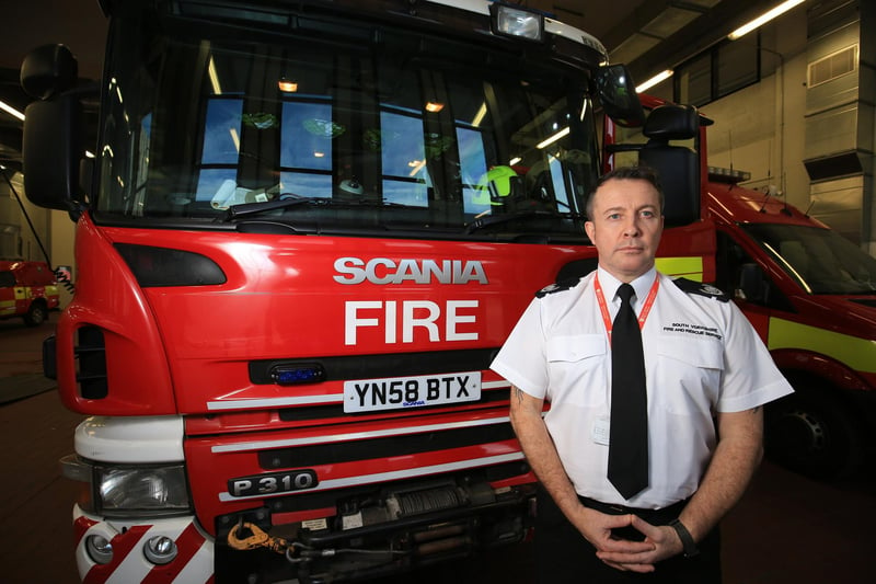 Andy Hayter from South Yorkshire Fire Service, in charge of recruiting retained (volunteer) firefighters, was looking for more volunteers in July 2018