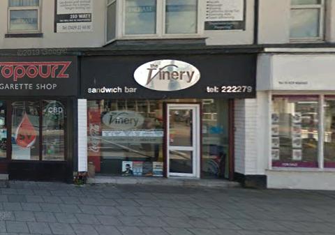 The Vinery sandwich shop in Victoria Road is listed as 'office for sale' on zoopla.co.uk with an asking price of £10,000.