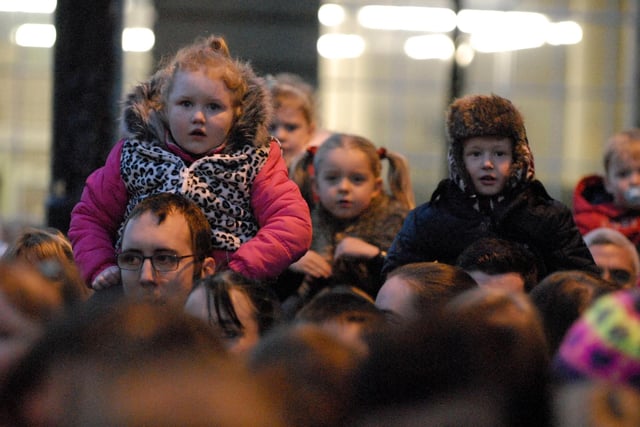 They had a great view of the South Shields Christmas Lights switch on in 2014.