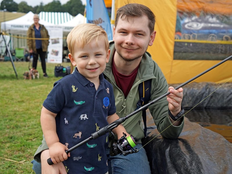 James and Rob at the Access Angling area.