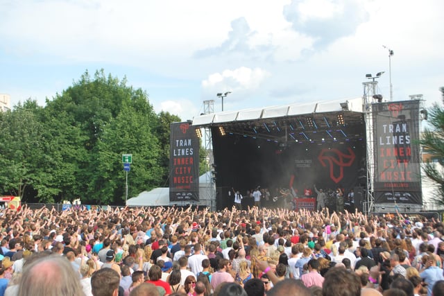 Public Enemy on the Devonshire Green main stage,Tramlines, Sheffield urban music festival 2014