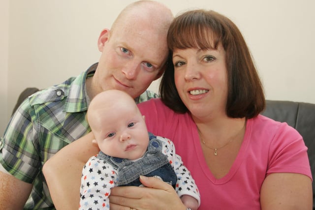 Paul and Alison Humphreys with new baby Thomas in  2010