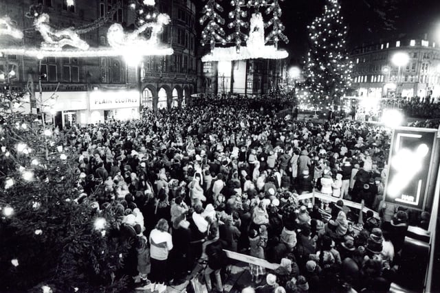 Sheffield Christmas Illuminations in 1985