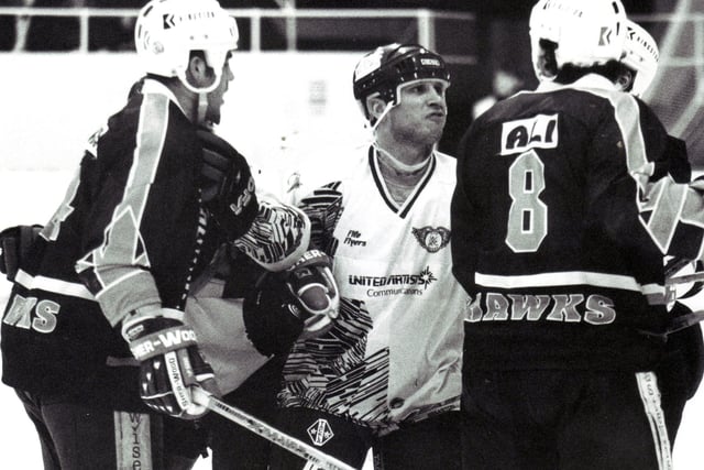 Fife Flyers - Doug Marsden  in action in a game against Humberside Hawks (Pic: Peter Jones)
