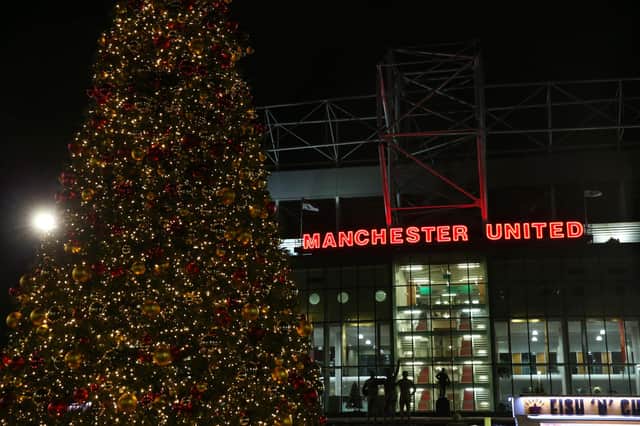 MANCHESTER, ENGLAND - DECEMBER 18: General view outside the stadium prior to the Carabao Cup Quarter Final match between Manchester United and Colchester United at Old Trafford on December 18, 2019 in Manchester, England. (Photo by Alex Livesey/Getty Images)