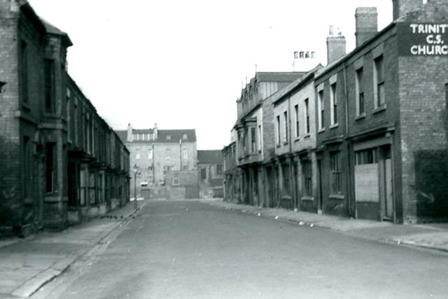 Adelaide Street in 1961 in a photo looking from Lynn Street towards George Street, before the houses were due to face demolition. Photo: Hartlepool Museum Service.