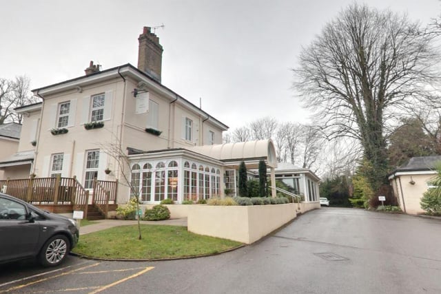 The restaurant is in the Forest Lodge Hotel in Pikes Hill, Lyndhurst