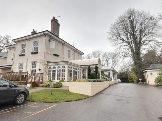 The restaurant is in the Forest Lodge Hotel in Pikes Hill, Lyndhurst