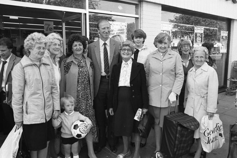 Sheffield Wednesday manager Jack Charlton was a visitor to Hintons in Fulwell in 1982. Were you pictured with him?