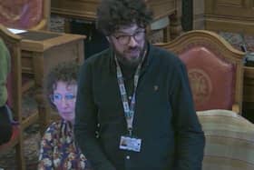 Sheffield City Council Green Party Coun Alexi Dimond. Picture: Sheffield Council webcast