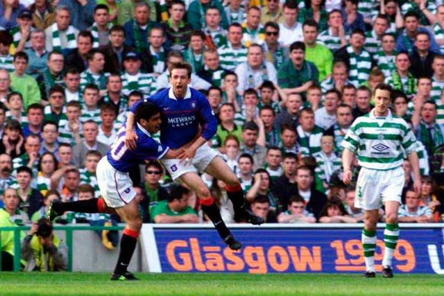 1998-99 
Neil McCann's double, plus a penalty from Jorg Albertz, ended Celtic's hopes of retaining the league title at Parkhead in a 3-0 win on May 2, 1999.