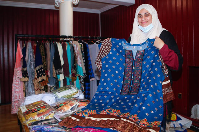 Rubeela, of Barakah Designs, set up a stall at the Rainbow Muslim Women's Group event.