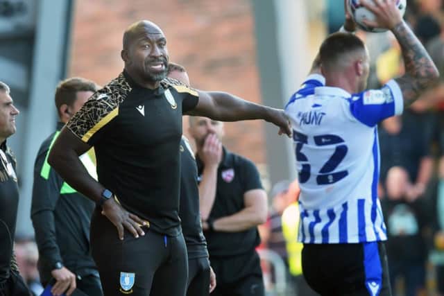 Sheffield Wednesday boss Darren Moore talked tactics ahead of their clash with Shrewsbury Town.