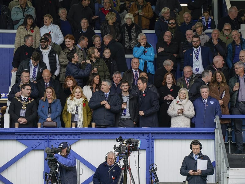 11 November 2023: Pompey fans paid tribute to Remembrance Day ahead of the side's fixture against the Addicks. 
