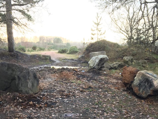 Access route opened up as boulders moved