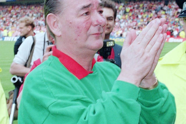 It was the end of an era when footballing giant Brian Clough retired from the game in May 1993, but Dave Bassett's side were in no mood for sentiment as they defeated Old Big 'Ead's Forest side 2-0 to condemn them to relegation in the inaugural Premier League season. Writing on Facebook, Steve Marshall wrote: "We beat them 2-0 and sent them down but what a send off for the legend Brian Clough. Blades chanting 'Cloughie for England'. He loved it!!"