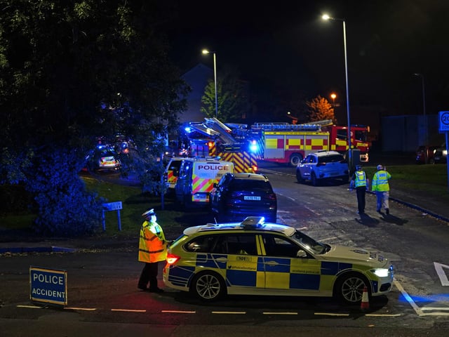 Police Scotland, the Scottish Fire and Rescue Service and the Scottish Ambulance Service all attended the emergency, with the latter dispatching three specialist operations vehicles, six ambulances and an air ambulance.